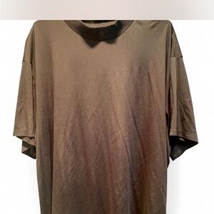 Men's Relaxed Brown Short-Sleeve Crewneck T- Shirt